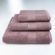 Набор махровых полотенец c Бордюром 3шт GM Textile 40х70см, 50х90см, 70х140см 400г/м2 (Шоколад) - изображение 1