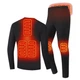 Термобелье с подогревом BauTech от USB 7 зон подогрева Размер М (1011-736-04) - изображение 1