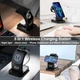 Бездротова зарядна станція 5 в 1 Earldom ET-WC37 15W для iPhone 12-15/AirPods/Apple Watch з годинником та підсвіткою | MagSafe | Fast Charger | Black | 777369 - зображення 8