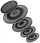Набор тихих сетчатых пластиков для барабанной установки Evans EPPB-DB1-R dB One Rock System Pack - изображение 1