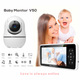 Видеоняня Baby Monitor SM50 портативная видеоняня цифровая с 5 дюймовым LCD экраном Белый (1013-439-00) - изображение 6
