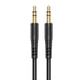 Кабель HOCO UPA24 Smooth AUX audio cable 3.5mm - 3.5mm 1 метр черный - изображение 3