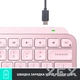 Клавіатура бездротова Logitech MX Keys Mini Wireless Illuminated UA Rose (920-010500) - зображення 8
