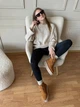 Женские зимние угги ShoesBand Рыжие натуральная замша на липучках 38 (24,5 см) (S39181з) - изображение 4