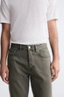 Джинси звужені Zara Slim Fit 32 темний хакі 8062/375/507 - изображение 5