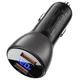 АЗП Acefast B7 QC3.0 45W (2USB-A) Transparent black - зображення 2