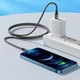 Дата кабель HOCO X14 Double Speed Type-C to Lightning Cable (1m) (Black) (156635) - изображение 4