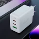 СЗУ Acefast A41 PD65W GaN (2*USB-C+USB-A) White - изображение 3