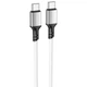 Дата кабель Borofone BX83 Famous PD60W Type-C to Type-C (White) (165920) - изображение 1