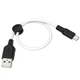 Дата кабель HOCO X21 Plus Silicone MicroUSB Cable (0.25m) (Чорний / Білий) (99921) - зображення 2