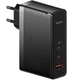 Сетевое зарядное устройство Baseus GaN5 Pro 2Type-C+USB 140W EU (with Type-C to Type-C 140W (1m)) (CCGP100201) (Black) (160449) - изображение 2