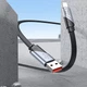 Дата кабель Hoco U119 Machine charging data USB to Type-C 5A (1.2m) Black - зображення 4