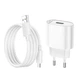 Сетевое зарядное устройство HOCO C109A Fighter QC3.0 + MicroUSB (White) (156663) - изображение 7