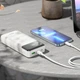 Портативное ЗУ Power Bank Hoco J102A Cool figure PD20W+QC3.0 20000 mAh White - изображение 5