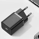 Мережевий зарядний пристрій Baseus Super Si Quick Charger 1C 20W (Чорний) (36267) - зображення 2