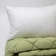 Подушка 3/5 жорсткості із штучним пухом sweet sleep з квадратами гіпоалергенна 50х70 - зображення 1