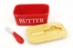 Масельниця з ножем та бамбуковою кришкою 0480 Butter Червона - зображення 2