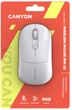 Миша бездротова Canyon MW-22 Dual Band RGB Wireless Snow White (CNS-CMSW22SW) - зображення 6