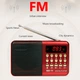 Радиоприемник цифровой с аккумулятором и ремешком Радио FM LED-дисплей MP3-плеер USB-рекордер RED - изображение 7