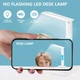 Настільна LED лампа з бездротовою зарядкою 10W годинником будильником календарем термометром Регульована яскравість 3 кольорові режими 3000К-6000К-4500К - зображення 10