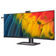TFT 40" Philips 40B1U6903CH, 5K UHD, IPS, 75Гц, изгн, 2хHDMI, DP, USB-С, RJ-45, USB-hub, cam, HAS - изображение 2