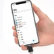 Адаптер перехідник OTG з Lightning (iOS) (папа) до USB Type-А золотистий - зображення 3