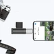 Адаптер перехідник OTG з Lightning (iOS) (папа) до USB Type-А золотистий - зображення 4
