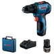 Бесщеточный шуруповерт Bosch Professional GSR 12V-30 + 2 акб GBA 12V 2 Ah + з/у GAL 12V-40 + чемодан (06019G9000) - изображение 1