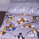 Комплект постельного белья Бязь Crazy Cat 220х240 см Серый - изображение 6
