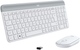 Zestaw bezprzewodowy Logitech MK470 Wireless Slim Combo White (920-009201) - obraz 2