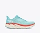 Женские кроссовки HOKA ONE ONE CLIFTON 8 1119394 AEBL 39,5 (EU 39 1/3, USA 7,5B, 24,5 см) бирюзовые с кораловым - изображение 7