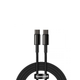 Кабель Baseus Tungsten Gold Fast Charging Data Cable Type-C to Type-C 100W 2m Black (CATWJ-A01) - зображення 3
