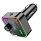 Адаптер автомобільний HOCO Fantasy car BT FM transmitter E81 USB/Type-C 30W/3A PD/QC black - зображення 3