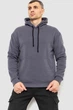 Худи мужской на флисе однотонный темно-серый 241R2650 Ager XL - изображение 1