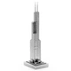 Металлический конструктор 3Д Metal Earth Iconx - Sears (Willis) Tower, ICX013 - изображение 2