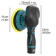 Полировальная машинка Waxing Polisher YK49 аккумуляторная с насадками 1250W (3_03720) - изображение 8