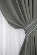 Комплект готовых штор VR-Textil Микровелюр SPARTA № 1093ш Серый 100х285 см 2 шт (31-427) - изображение 6