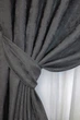 Комплект готовых штор VR-Textil Жаккард Sultan YL № 1211ш Графитовый 150х270 см 2 шт (33-0045) - изображение 4
