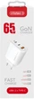 Сетевое зарядное устройство Intaleo TCG65GAN 65W GAN 2xUSB-C PD+USB-A QC 3.0 White (1283126559525) - изображение 2