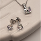 Срібні сережки Spark зі Swarovski Cube Studs Small K48414C - изображение 4