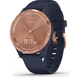 Смарт-годинник Garmin Vivomove 3s Rose Gold Stainless Steel Bezel w. Navy and Silicone B. (010-02238-03) - изображение 1