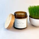 Ароматична свічка з ароматом Fresh cut Grass (свіжоскошена трава) 100ml в янтарній (коричневій) баночці (Nairobi wood) - изображение 1