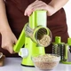 Овочерізка ручна з 3 насадками kitchen master мультислайсер для овочів та фруктів - зображення 4