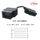 Диагностический переходник Toyota 17 pin на 16 pin OBD2 - изображение 2
