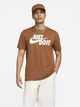 Футболка хлопковая длинная мужская Nike M Nsw Tee Just Do It Swoosh AR5006-281 XL Бежевая (0196975319138) - изображение 1