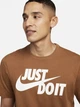 Футболка хлопковая длинная мужская Nike M Nsw Tee Just Do It Swoosh AR5006-281 XL Бежевая (0196975319138) - изображение 5