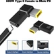 Адаптер STLab PD 100W USB Type-C Female to DC Male Jack square mouth, для зарядки ноутбуков Lenovo, Thinkpad (PD100W-Lenovo) - изображение 5