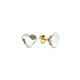 Срібні та позолочені сережки Spark зі Swarovski Heart Studs KG2808C - изображение 1