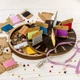 Шкатулка для рукоделия Wonderland Crafts + 32 бобинки FLZB(N)-059 (19*19*3.2см) - изображение 1