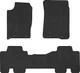 EVA коврики EVAtech в салон авто SsangYong Actyon Sports 2012-2018 Pickup 4-дв. EU 3 шт Black (SY1643ZB3LA4RBB) - изображение 1